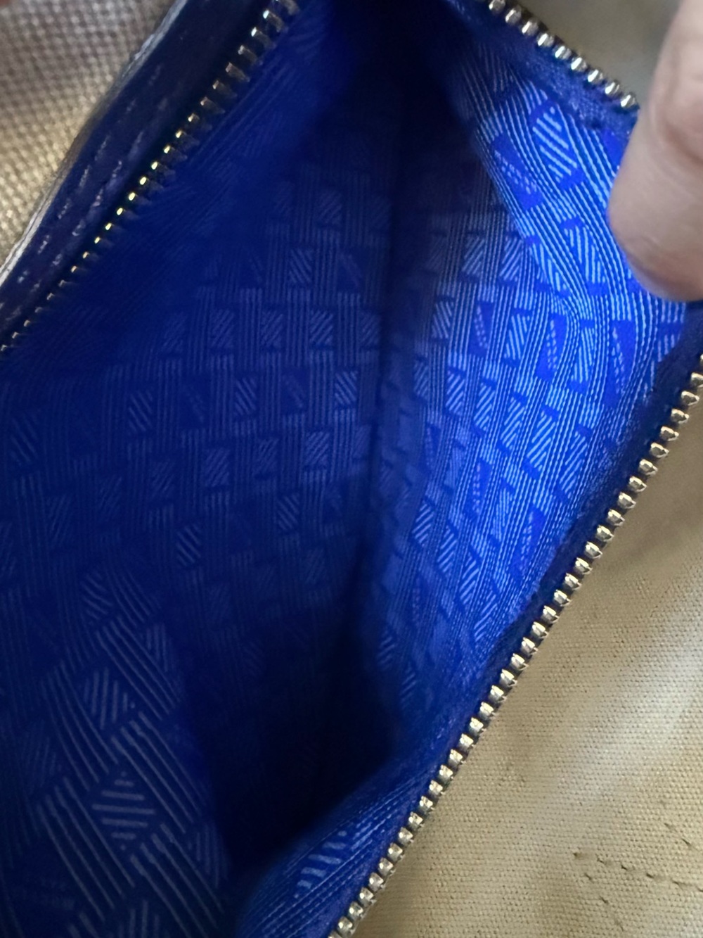 Moreau Paris St Tropez MM Tote Bag in Deep Blue - Picture 10 of 11